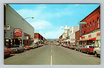 Ellensburg WA-Washington Kittitas Valley Main St. Classic Cars Chrome Postcard • $7.99
