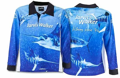 Jarvis Walker Marlin Kids Long Sleeve Tournament Fishing Shirt - Choose Size (JW • $28.99