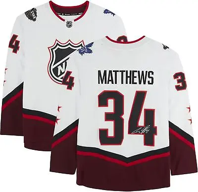 Auston Matthews Maple Leafs Signed 2022 NHL ASG White Fanatics Breakaway Jersey • $599.99