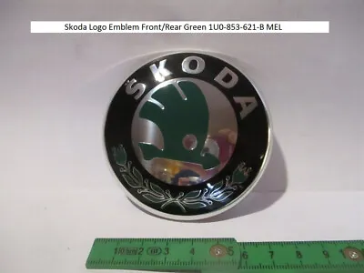 Skoda Logo Emblem Front/Rear Green 1U0-853-621-B MEL • $18