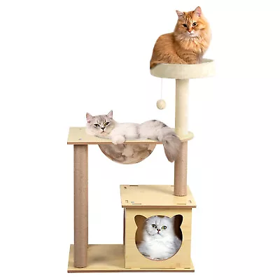 Cat Tree Tower Scratching Post Scratcher Condo House Acrylic Space Capsule Toys • $64