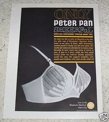 1960 Print Ad Page - Peter Pan Lingerie Bra Underwear Vintage Advertising • $7.99