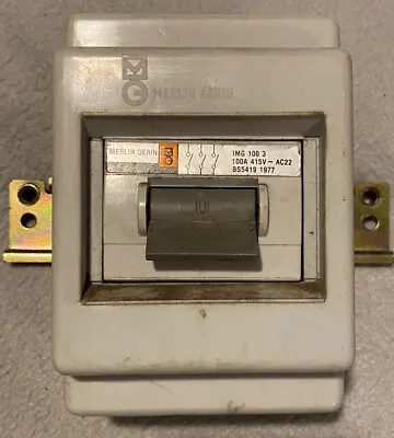 Merlin Gerin IMG 1003 3 Phase Main Switch Isolator Disconnector (used) • £14.95