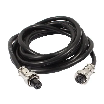 GX12 4 Pins Double Female Head Aviation Socket Connector Electrical Cable 2m • $20.19