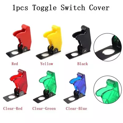 Illuminated LED Toggle Switch Cover 12V Car Dashboard With Missile Flick Cover • $7.61