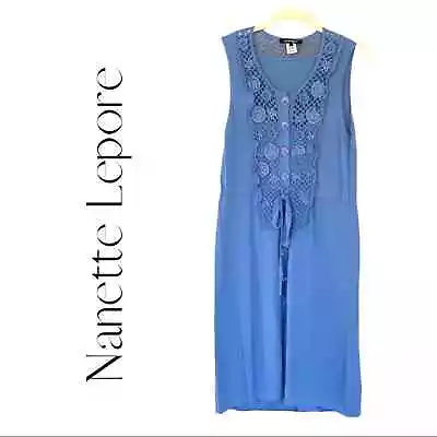 Vintage Nanette Lepore Blue Smooth Sailing Midi Dress • $35