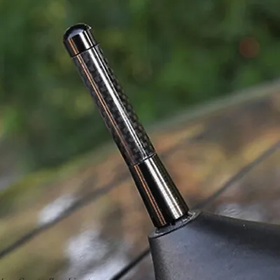 Auxito Black Carbon Fiber Short Billet Aluminum 3  Inch Roof Antenna Universal • $8.99