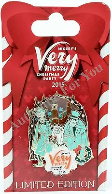 2015 Disney MVMCP Mickey's Very Merry Christmas Party Pin LE Hitchhiking Ghosts • $27.75
