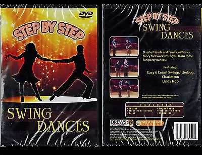 $12.75 • Buy Step By Step Swing Dances (Brand New DVD)Learn How To Dance Jitterbug Charleston