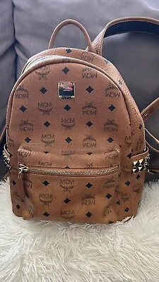 MCM Cognac Medium Backpack • $450