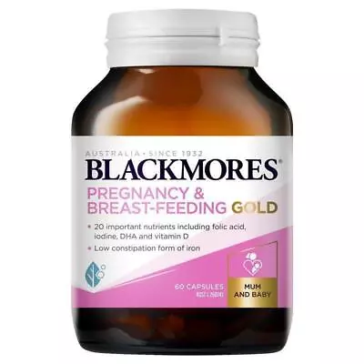 * Blackmores Pregnancy & Breastfeeding Gold 60 Capsules  • $30.23