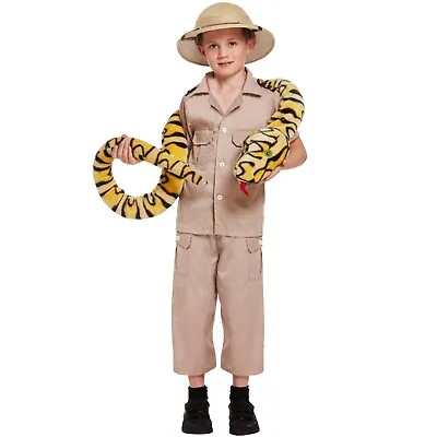 Child Safari Explorer Hunter Keeper Zookeeper Fancy Dress Costume Hunter Outfit • £12.17