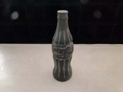 Coca Cola Miniature Mini Cast Pewter Soda Bottle 1995 4.25” 5.4 Oz. Preowned VG+ • $15