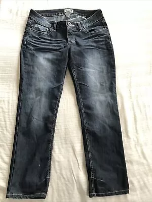 MUDD Ladies STRETCH Distressed  Jeans Size 7 (31x26) Zip Pockets • $9.74