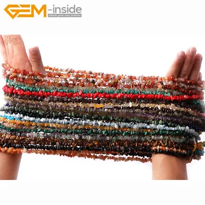 £2.30 • Buy 5-8mm Freeform Gemstone Nugget Chips Loose Beads For Jewellery Making 34  UK
