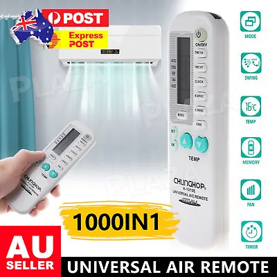 $8.95 • Buy Universal Air Conditioner Remote Control AC Multibrand Airconditioning Aircon AU