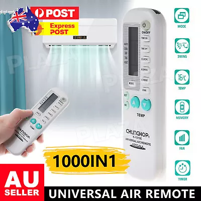 Universal Air Conditioner Remote Control AC Multibrand Airconditioning Aircon AU • $9.95