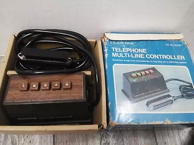 VTG. RADIO SHACK TANDY DUOFONE  Telephone MULTI-LINE CONTROLLER MODEL # 43-233 • $39.98