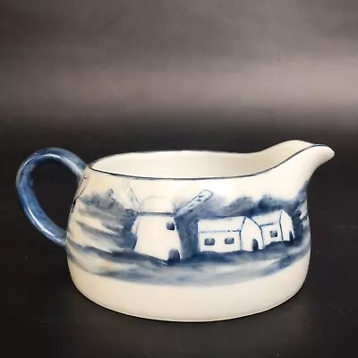 Heinrich & Co H&C Selb Bavaria Blue And White Painted Windmill SIGNED Creamer  • $14.95