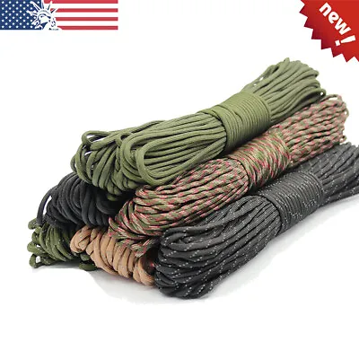 Tactical Military 100FT Paracord Parachute Cord Rope Mil Spec Type III 9 Strand • $10.99