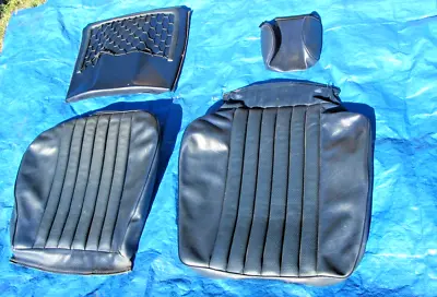 86-94 Mercedes W124 E300 OEM Blue MB-TEX Drivers Left 4 Pieces Seat Covers • $228