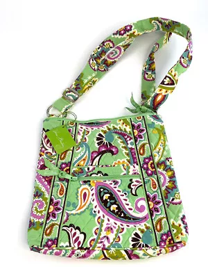 Vera Bradley Hipster Tutti Frutti Quilted Crossbody Purse Green Pink Blue • $24.99