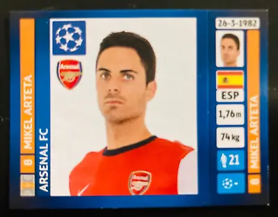 2013-14 Panini Champions League # 414 Mikel Arteta Arsenal Sticker • $0.99