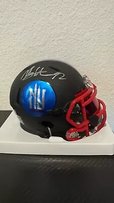 Michael Strahan Autographed New York Giants Mini Helmet Beckett • $125