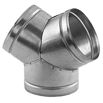 Metal Ducting Y Piece 120° Angle Duct 3 Way Hose Connector Pipe Adaptor • £9.99