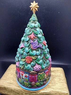 $33 • Buy Jim Shore 2009 Believe In The Magic Of Christmas Hinged Tree With Santa 4014473