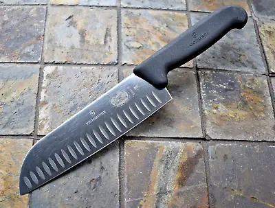 Victorinox Santoku Chef's Knife 7 Inch Granton Blade Non Slip Fibrox Handle • $55.99