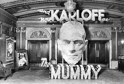 1932 Theater Exterior Lobby Entrance Karloff The Mummy 8 X 10 Photograph • $8.25