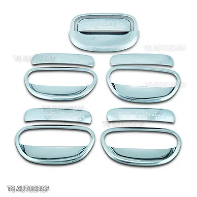 Fit Mitsubishi Mirage Space Star 2012-2016 Chrome 5Door Handle Bowl Insert Cover • $50.97