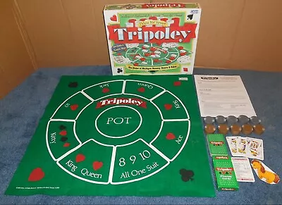 1999 Cadaco Deluxe Mat Version Tripoley The Game Of Michigan Rummy Hearts &poker • $32.97