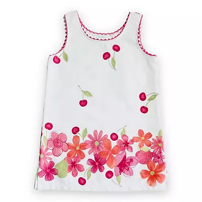 New Mulberrie Bush Toddler Girls Dress Sleeveless White Pink Floral Kids 3T • $14.44