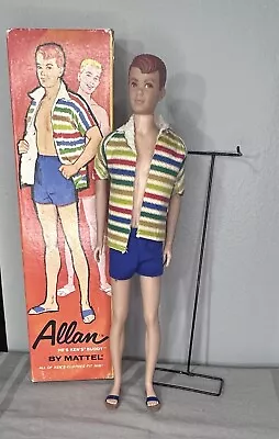 Vintage Barbie Allan Doll  #1000 - Original Box Stand & Outfit W/ HTF Sandals! • $89.99