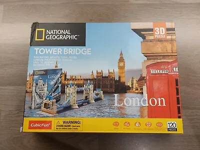 National Geographic London 3D Jigsaw Puzzle Tower Bridge New • £9.99