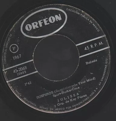 Julissa Teen Girl Garage 1967 Mexican 45 Hear! Dave Berry Susan Christie Covers • $39.99