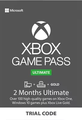 Xbox Ultimate Game Pass 2 Month Trial Code Live & Gold INSTANT DELIVERY_new Acct • $13