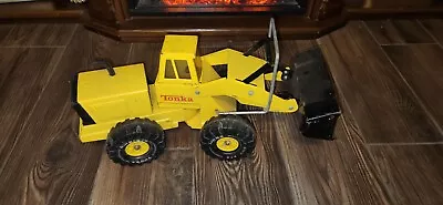 Vintage Mighty Tonka XMB-975 Pressed Steel Front End Loader Yellow Turbo Diesel • $39.95