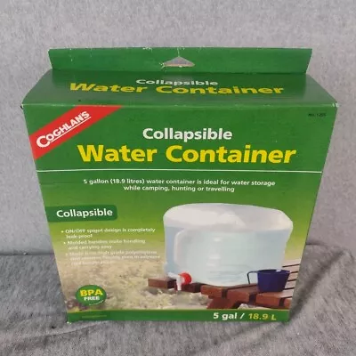 Coghlan's Collapsible Water Container BPA Free 5 Gallon Camping Hunting • $6