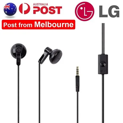 LG 3.5mm AUX Wired Earphones Headphones Headset Earbuds With Mic Microphone AU • $5.99