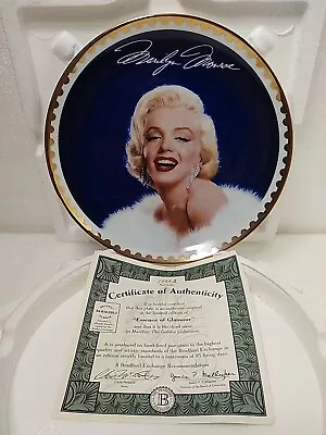 Marilyn Monroe  Essence Of Glamour  Bradford Exchange / Golden Collection Plate • $30