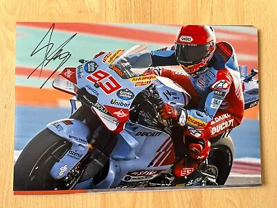 Marc Marquez Hand Signed 12x8 Photo Gresini Ducati 2024 Motogp Proof Honda • $74.50