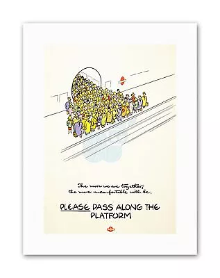 London Underground Platform Safety UK Travel Sport Canvas Art Print • £13.99