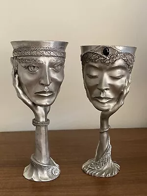 Royal Selangor Lord Of The Rings Pewter Goblets Set Of 2 • £220