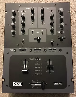 Rane TTM-56S Pro DJ Scratch Mixer Working With Power Cord. • $354