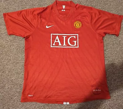 Manchester United Home Kit 2007-09 Size XL Good Condition • £27