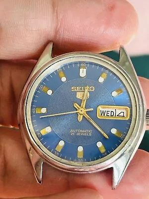 Seiko 5 Automatic  21 Jewels  Japan Made  Watch Working Condition • £45