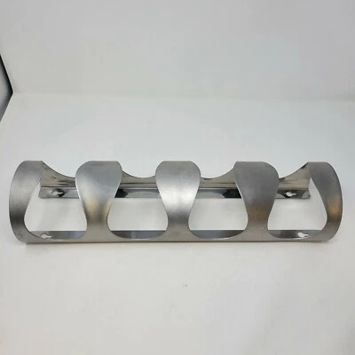$12 • Buy IKEA VURM 21152 Wine Rack Stainless Steel Wall Mount - Holds 4 Bottles B1